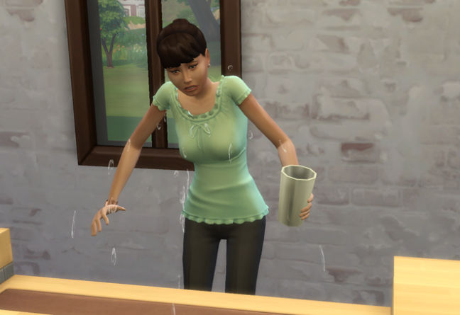 Ede still needs to practice her drink making skills a bit, ha.